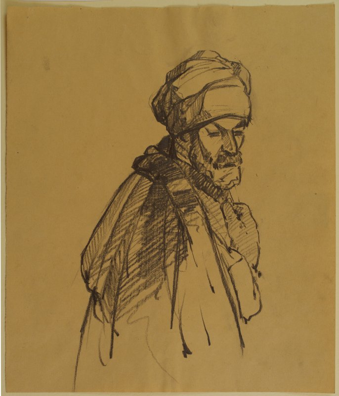 1925-1926 ca. - L'ultima cena  (studio di apostolo con turbante)